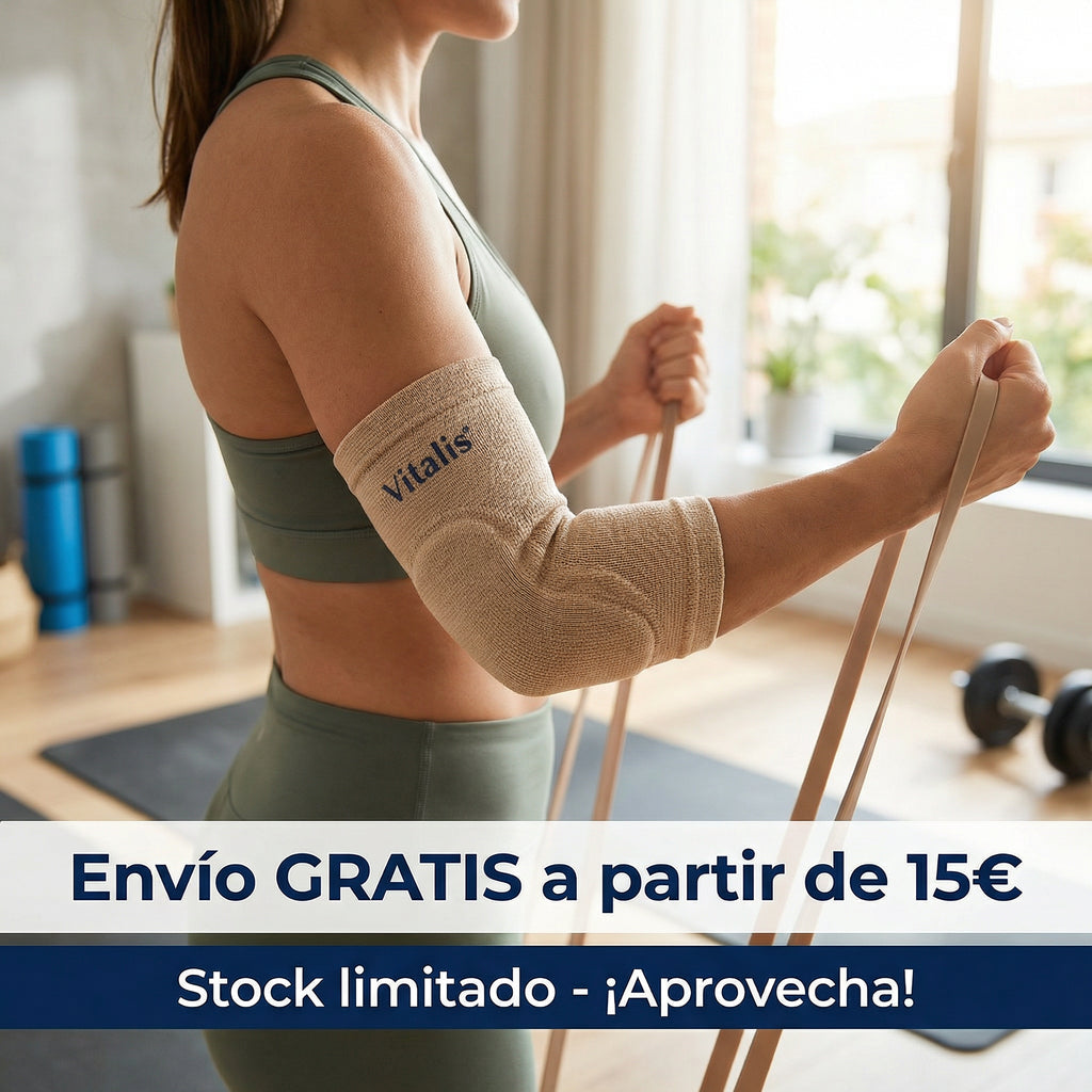 Codera Deportiva Estabilizadora con Gel Talla M - Vitalis