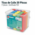 Set de 20 Tizas de Calle Gigantes 7 Colores - Playtive
