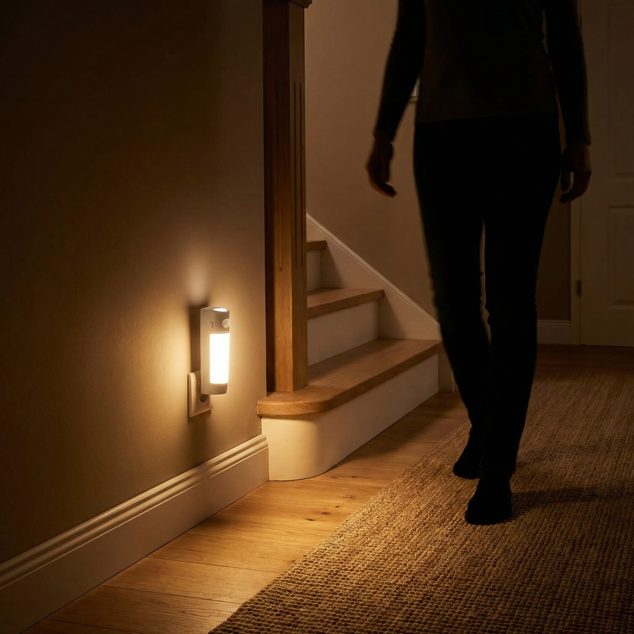 Luz Nocturna LED con Sensor de Movimiento Doble Color Cálido/Frío | Casalux