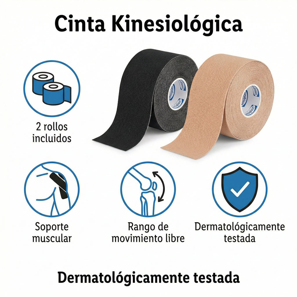 Cinta Kinesiológica Deportiva (2 Rollos) - Sensiplast