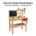 Banco de Trabajo Infantil de Madera con Herramientas - Playtive