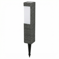 Baliza Solar LED Jardín Efecto Ratán Gris Carbón 50cm Sin Cables | Livarno Home