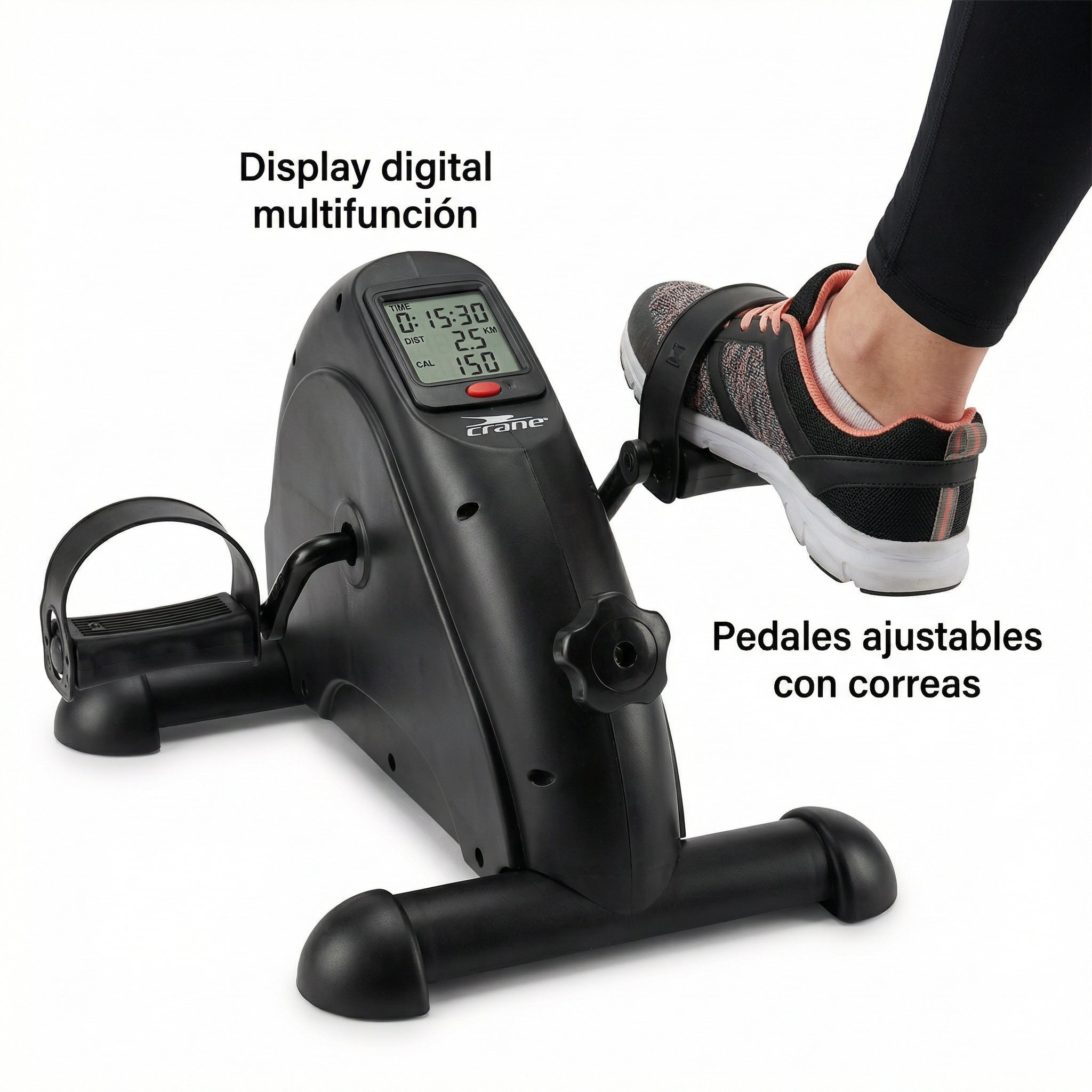 Pedaleador Mini Bicicleta Estática con Display - Crane