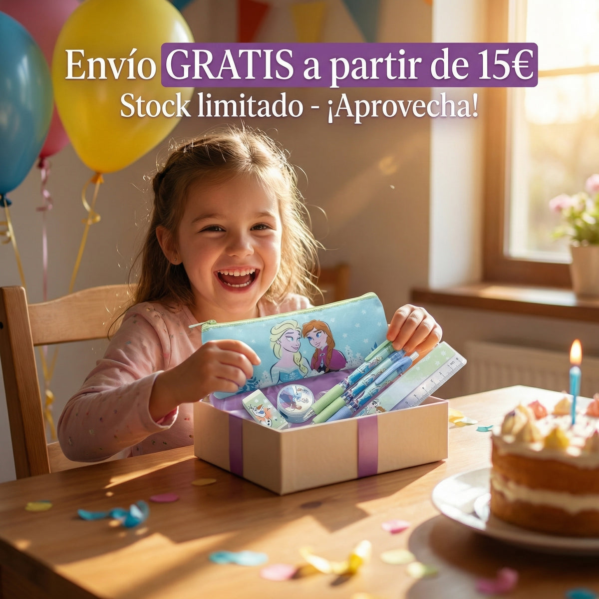 Set de Papelería Escolar Disney Frozen