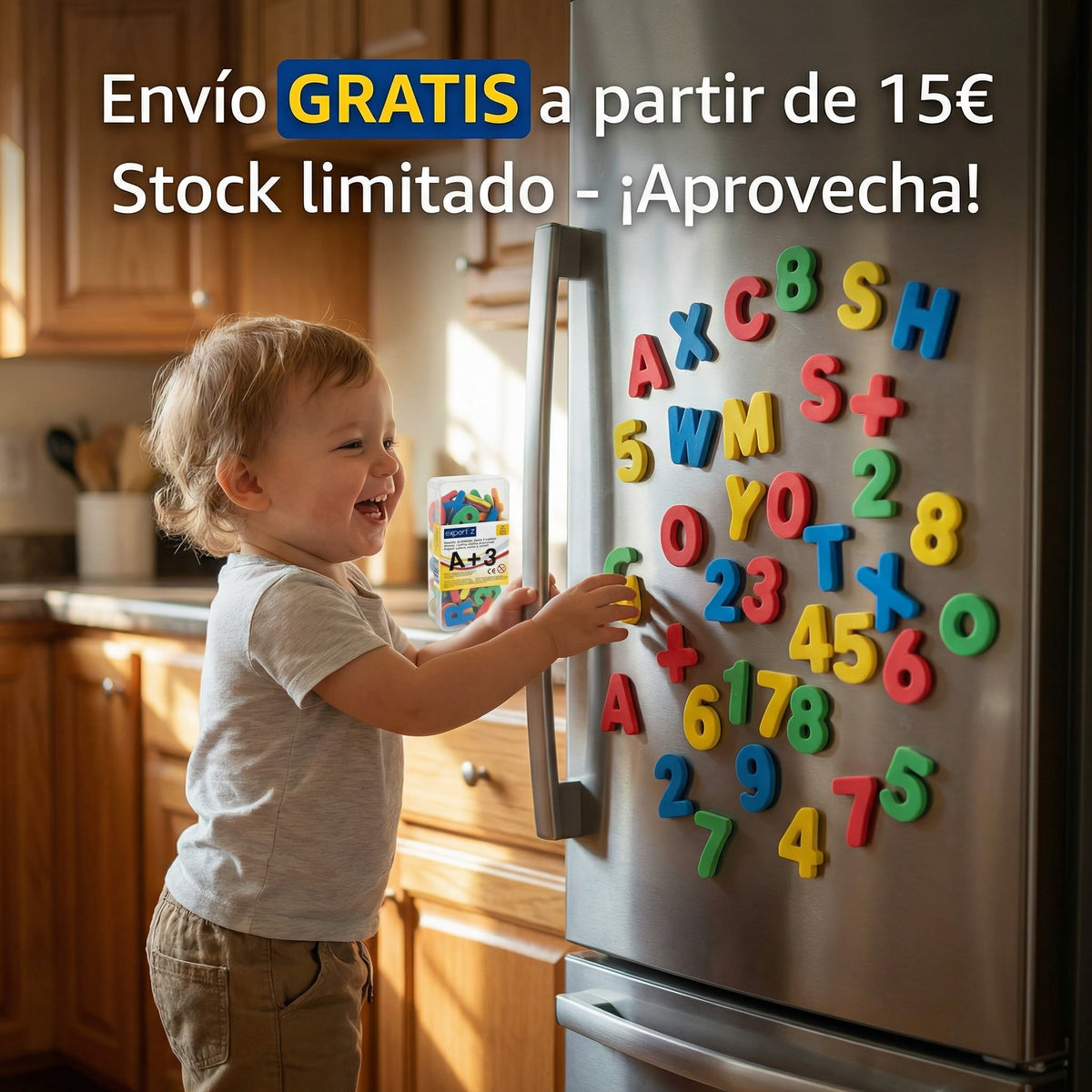 Set de 82 Imanes Letras y Números Educativos - Expertiz