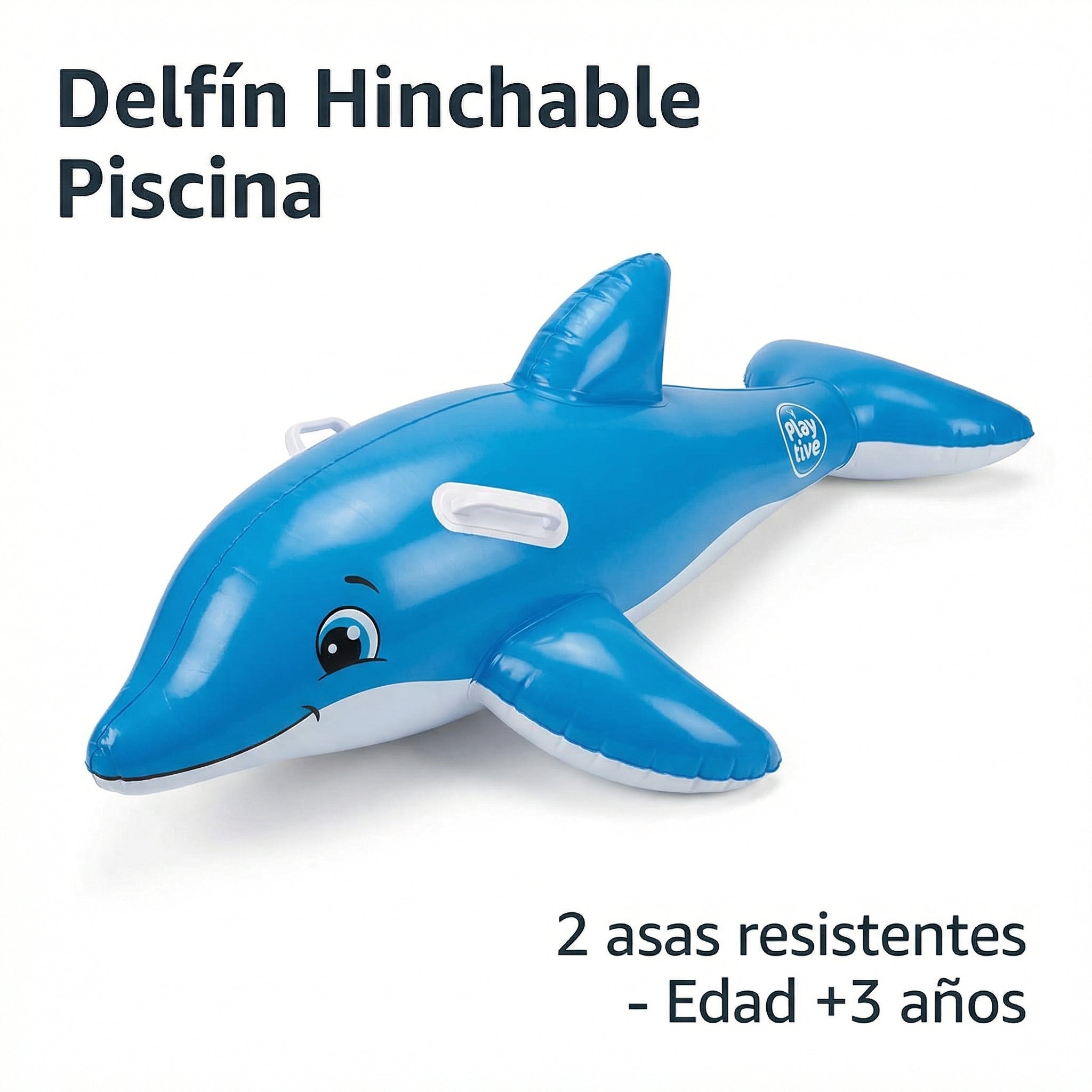 Delfín Hinchable para Piscina con Asas - Playtive
