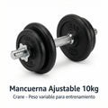 Mancuerna Ajustable de 10kg con Discos Intercambiables - Crane