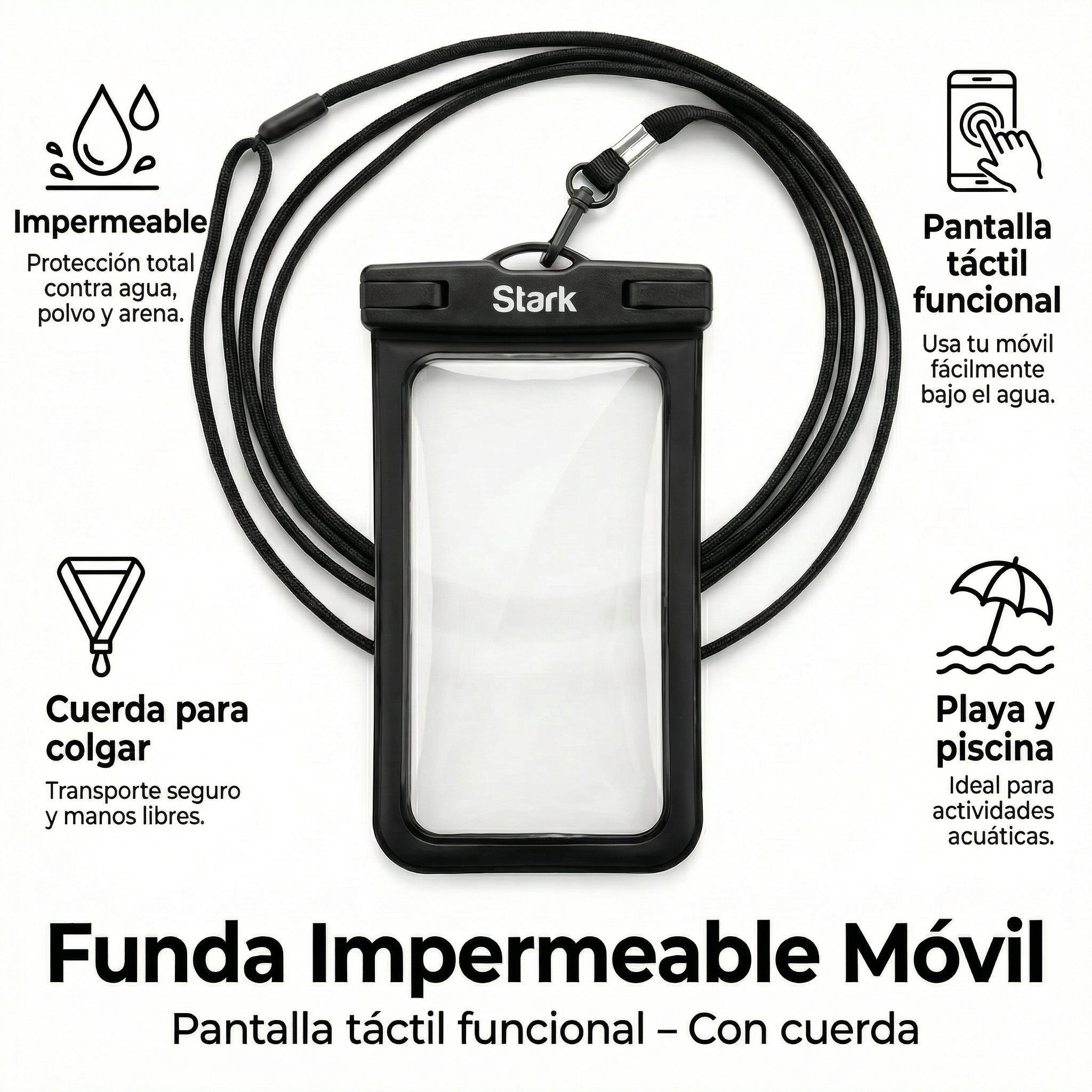 Funda Impermeable para Móvil Beach Case - Stark