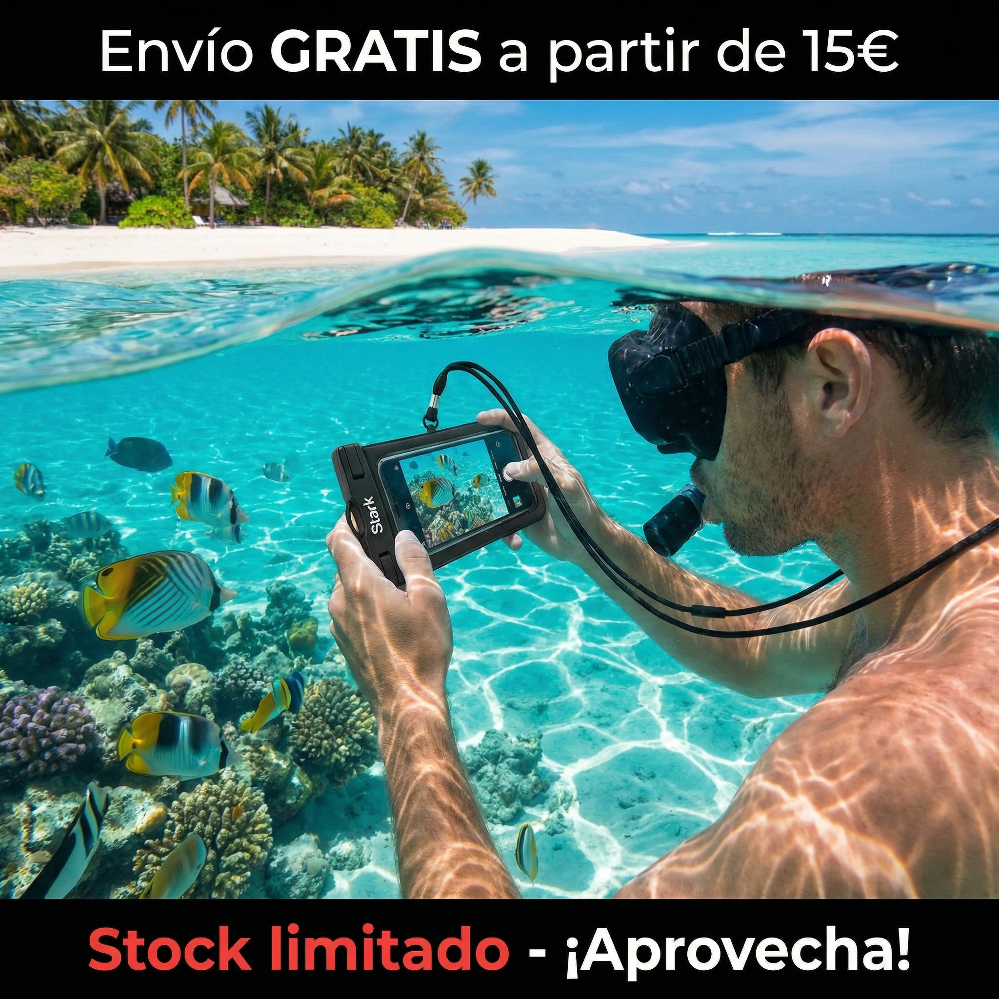 Funda Impermeable para Móvil Beach Case - Stark