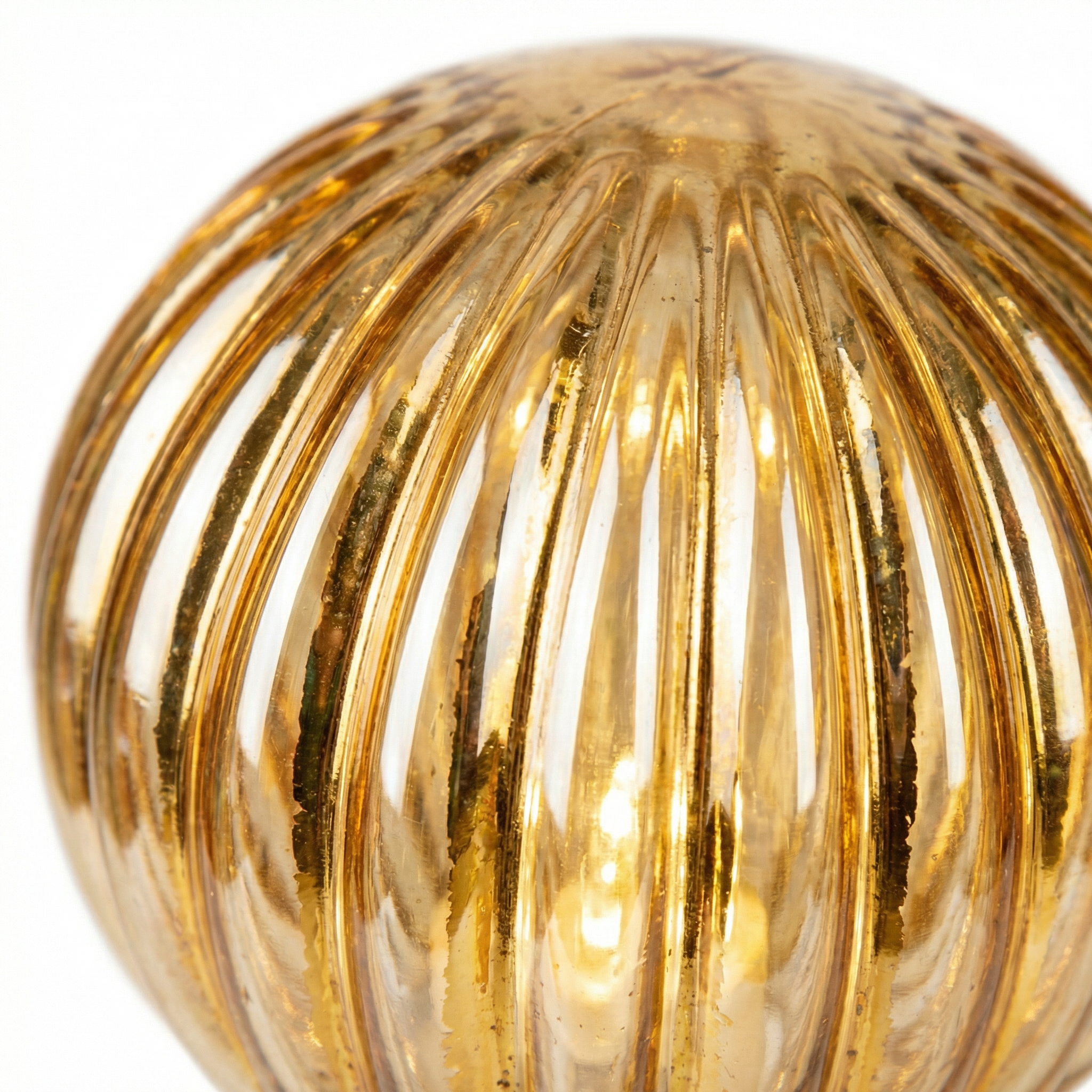 Set 2 Bolas Decorativas LED Cristal Dorado con Timer | Casalux