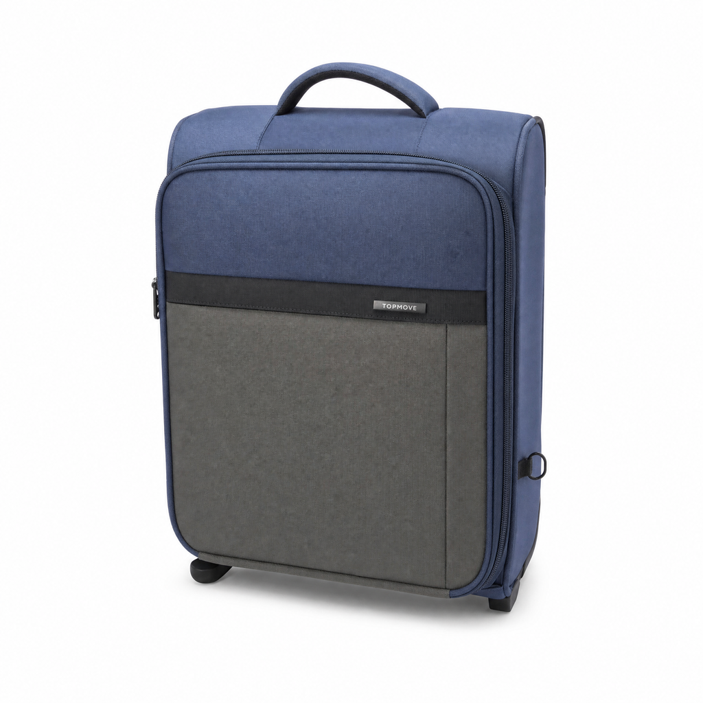 Topmove Maleta blanda trolley con ruedas y bolsillo frontal