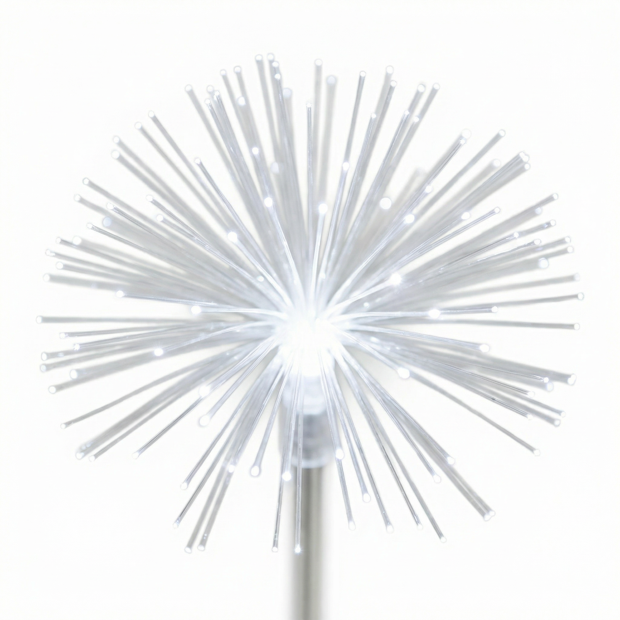 Estaca Solar Diente de León LED Fibra Óptica Luz Blanca | Belavi