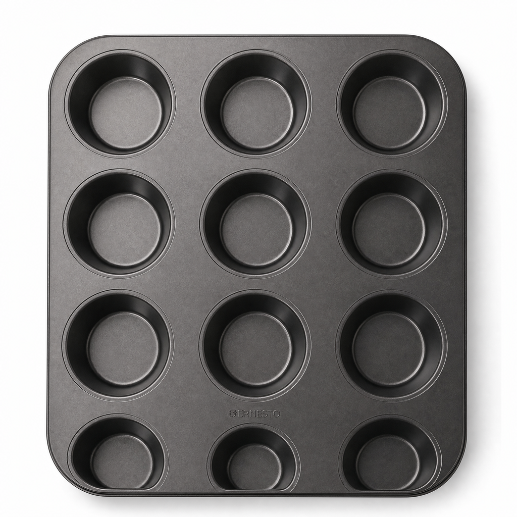 Ernesto Molde para 12 muffins en acero con revestimiento ILAG Special