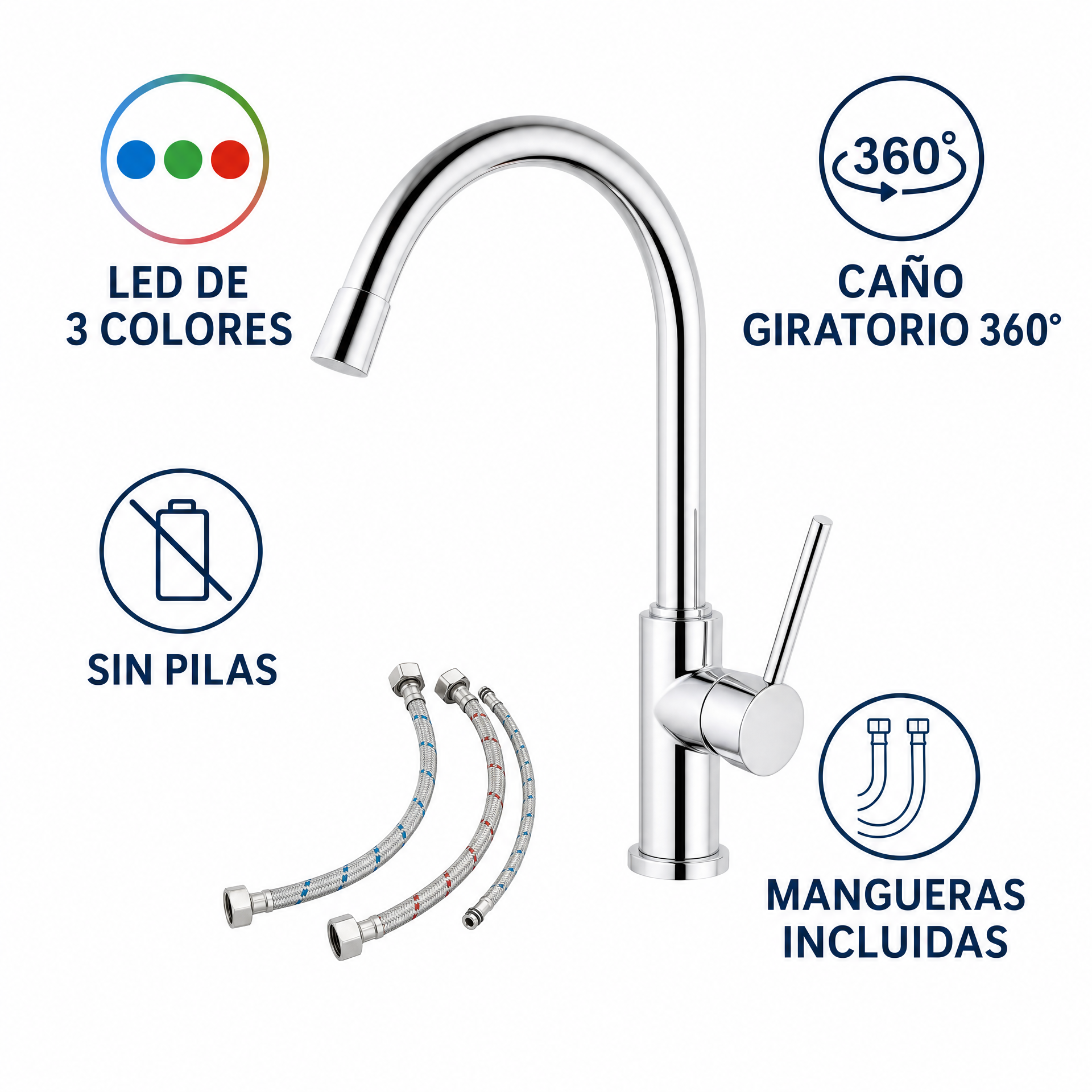 Livarno Home Grifo LED para fregadero