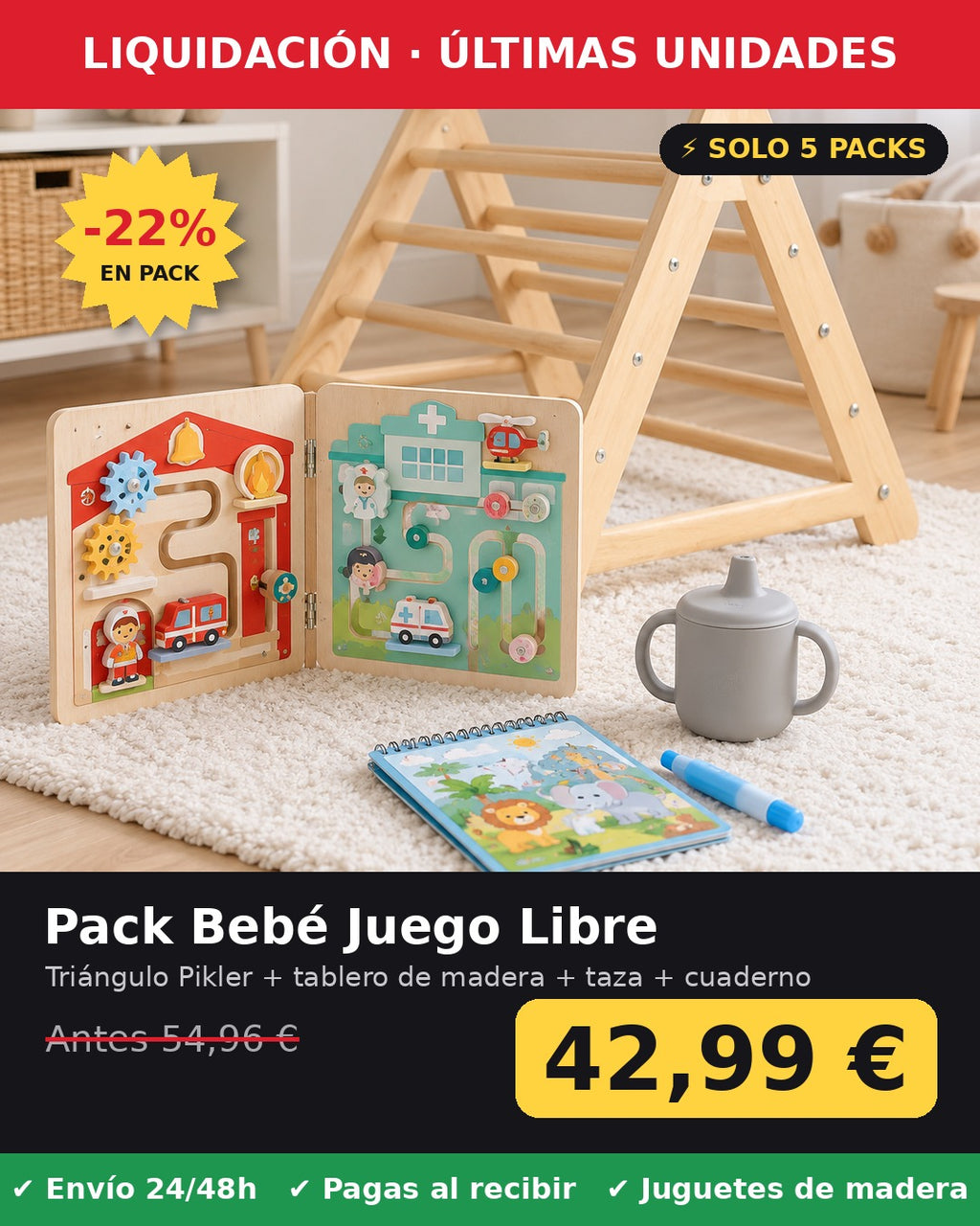 Pack Bebé Juego Libre oferta 42,99 €