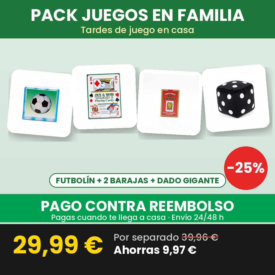 Pack Juegos en Familia 29,99 € — pago contra reembolso