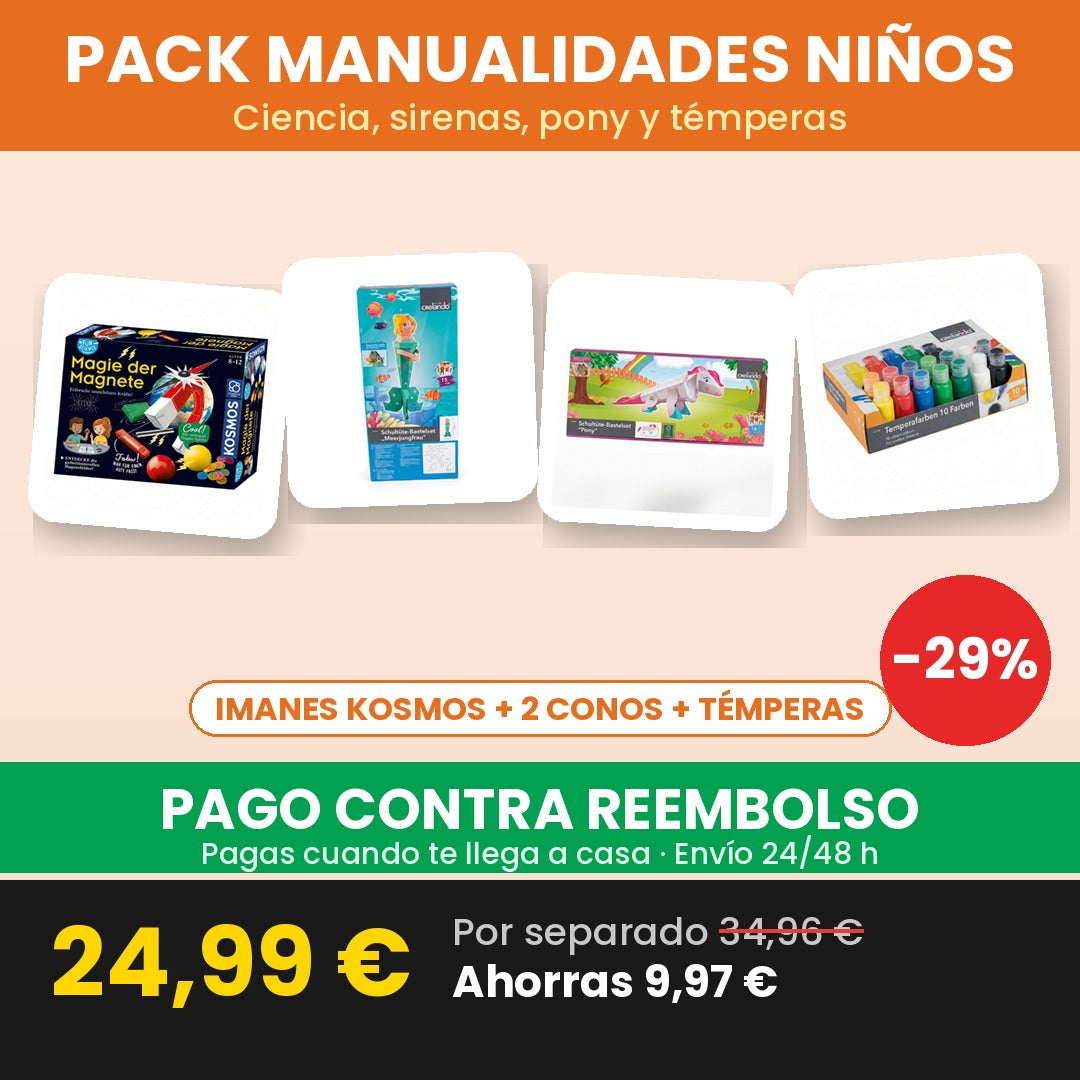 Pack Manualidades Niños 24,99 € — pago contra reembolso