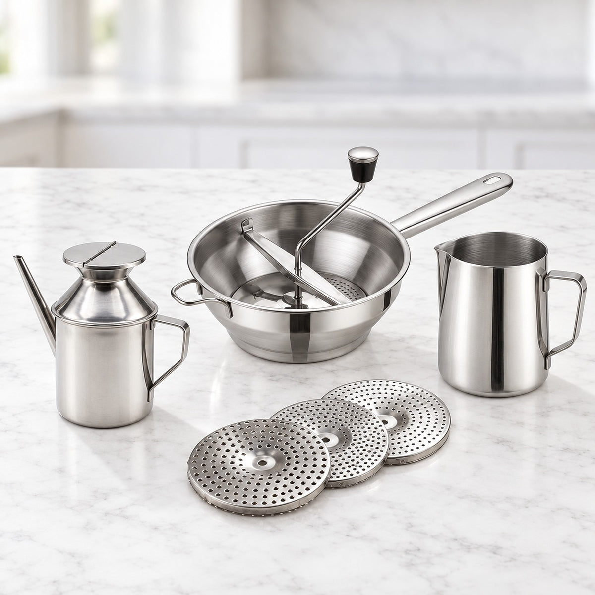 Pack Menaje Acero Inox 3 piezas