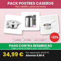 Pack Postres Caseros 34,99 € — pago contra reembolso