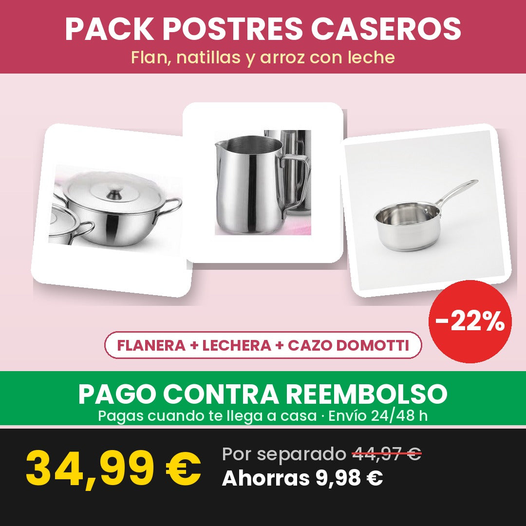 Pack Postres Caseros 34,99 € — pago contra reembolso