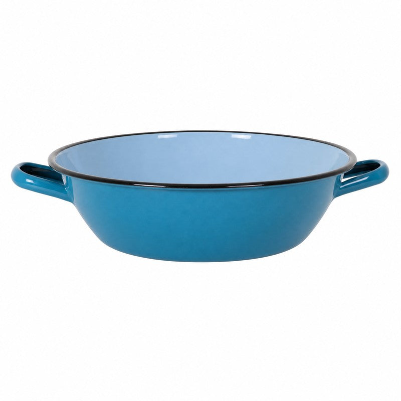 Paellera Honda Azul 32cm - Esmaltada La Estrella