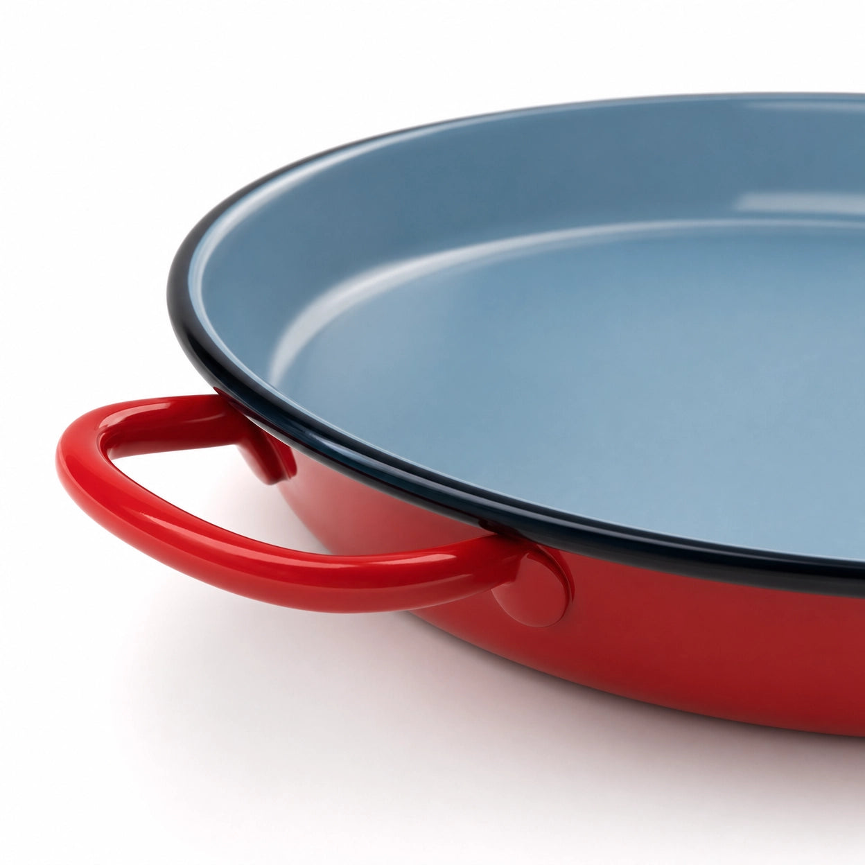 Paellera Sartén Honda Acero Vitrificado - Inducción y Todo Tipo de Cocinas