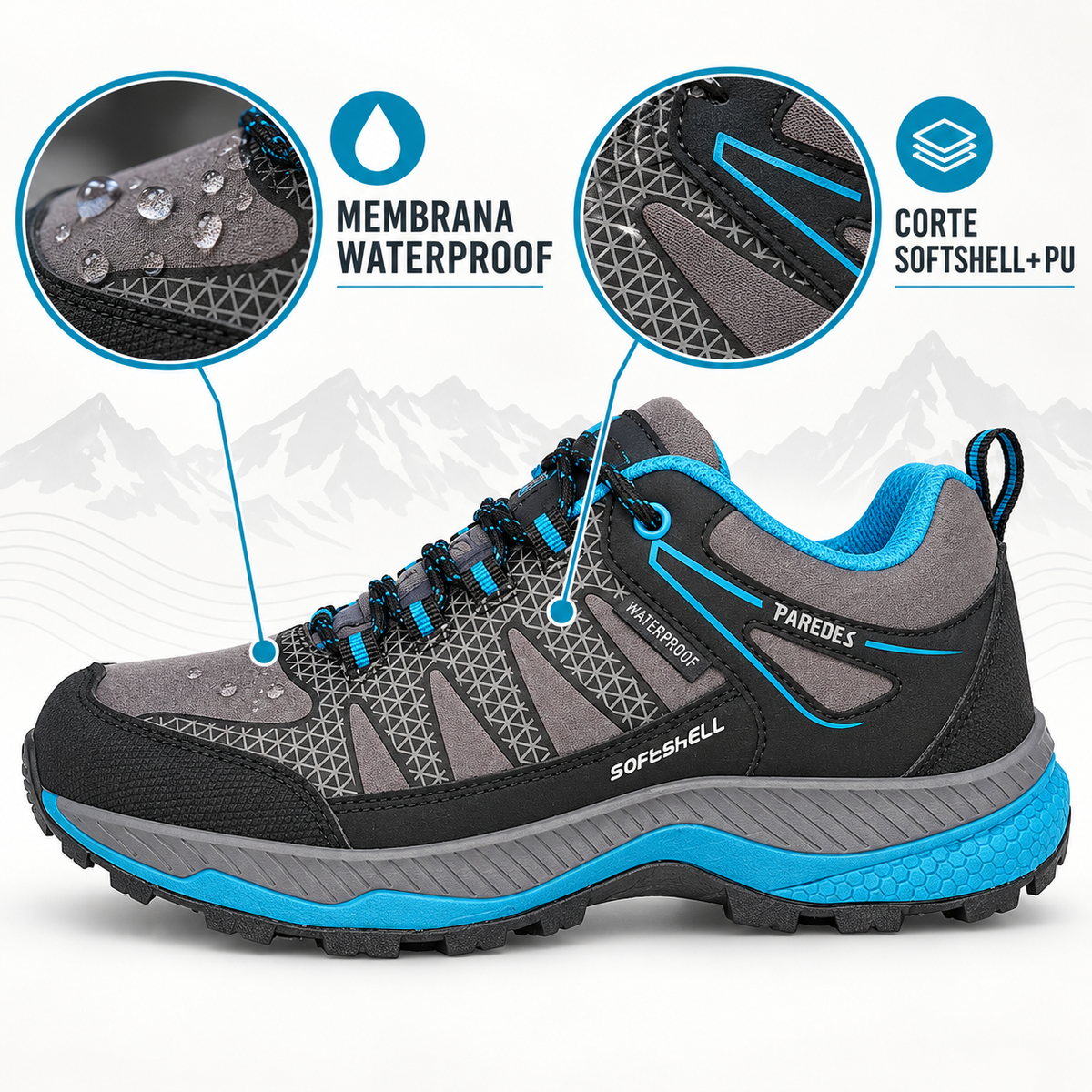 Paredes Setenil con membrana Waterproof y corte Softshell
