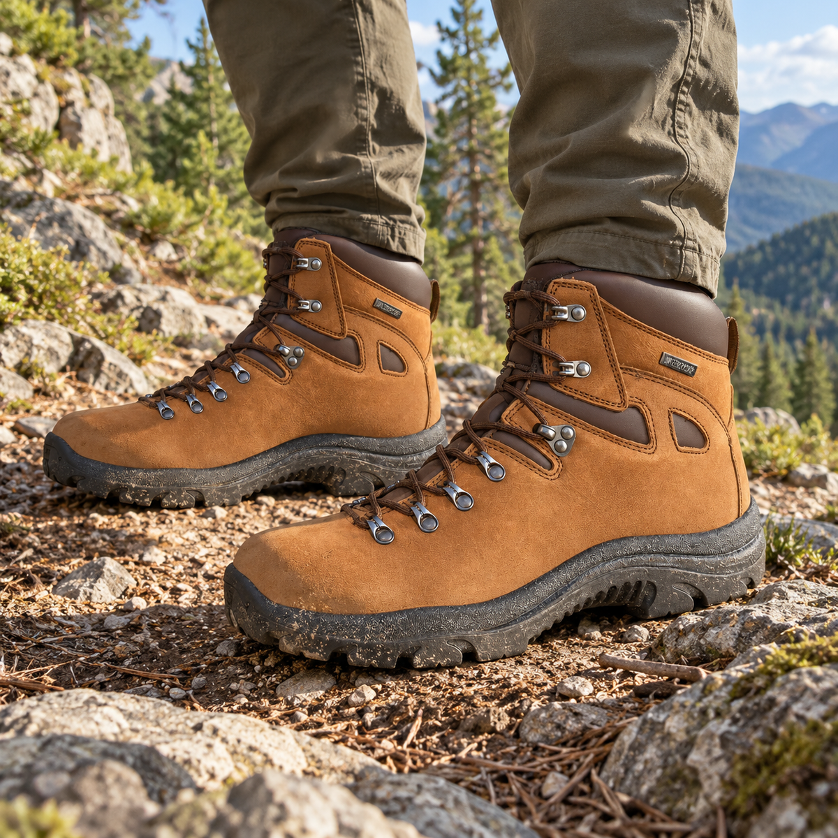 Botas Paredes Roncesvalles LM347 MAO en sendero de montaña