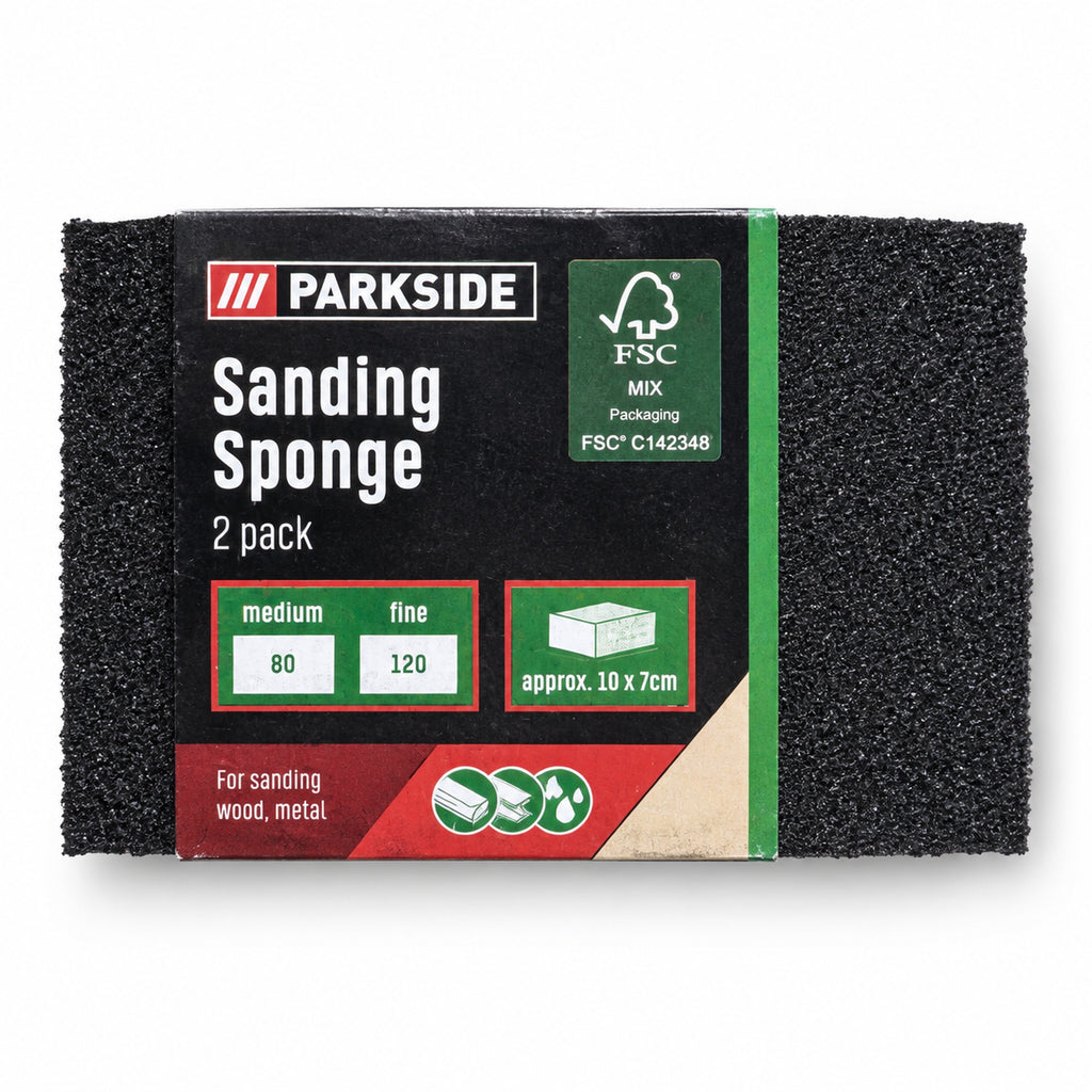 Pack de 2 esponjas de lijado PARKSIDE, grano 80 y 120