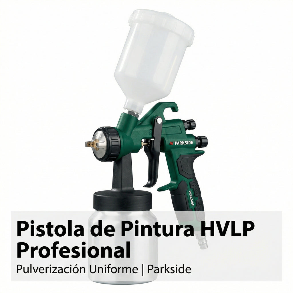 Pistola de Pintura HVLP Profesional con Depósito | Parkside