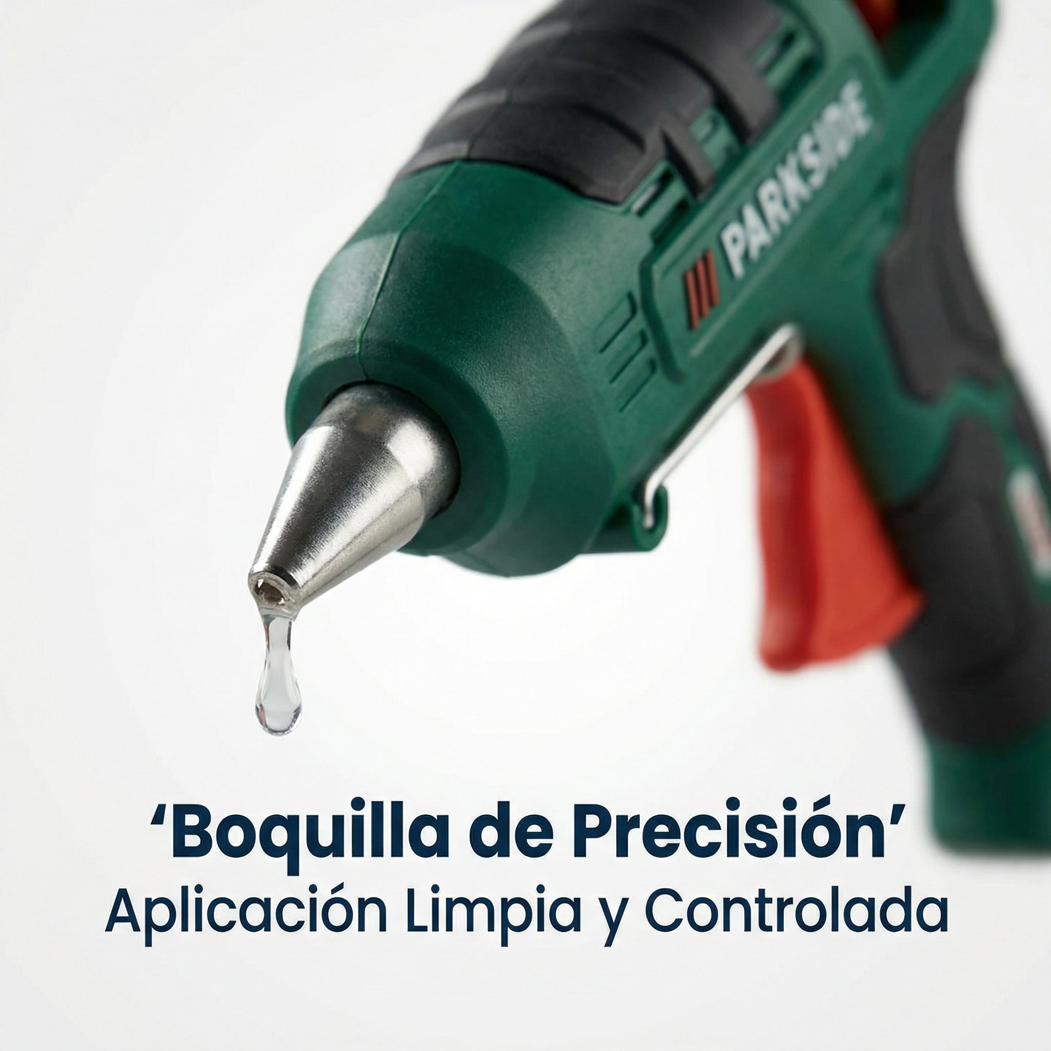 Pistola de Silicona Caliente con Soporte Plegable | Parkside