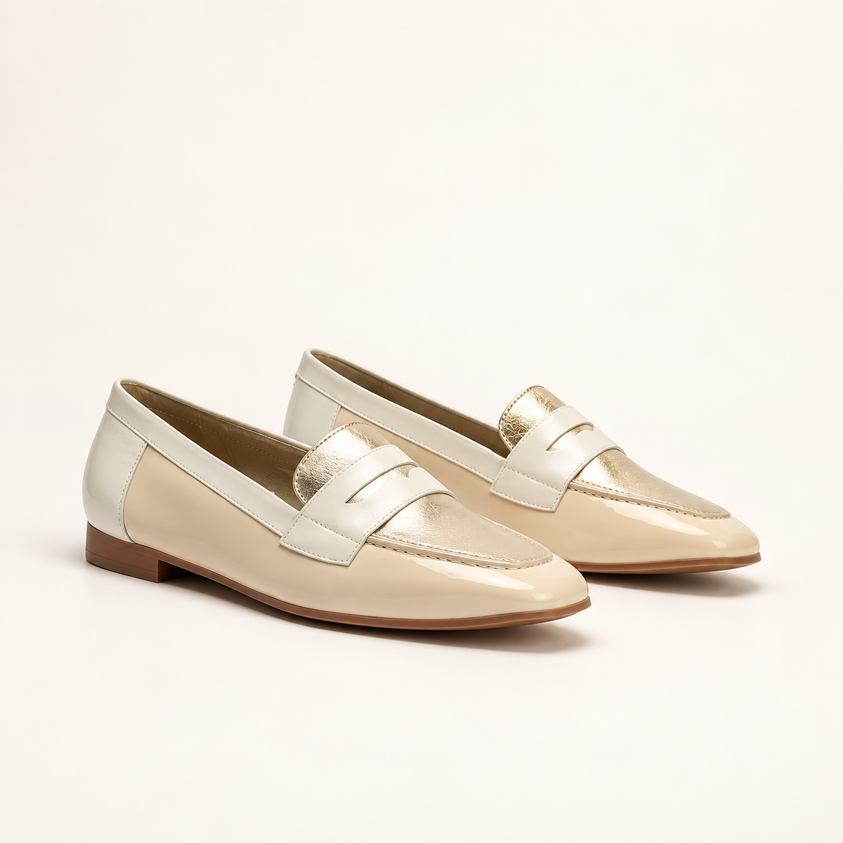 Mocasín Pitillos 10472 crema - vista principal