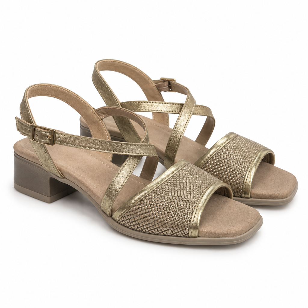 Sandalias Pitillos 18109 oro talla 37, vista de producto