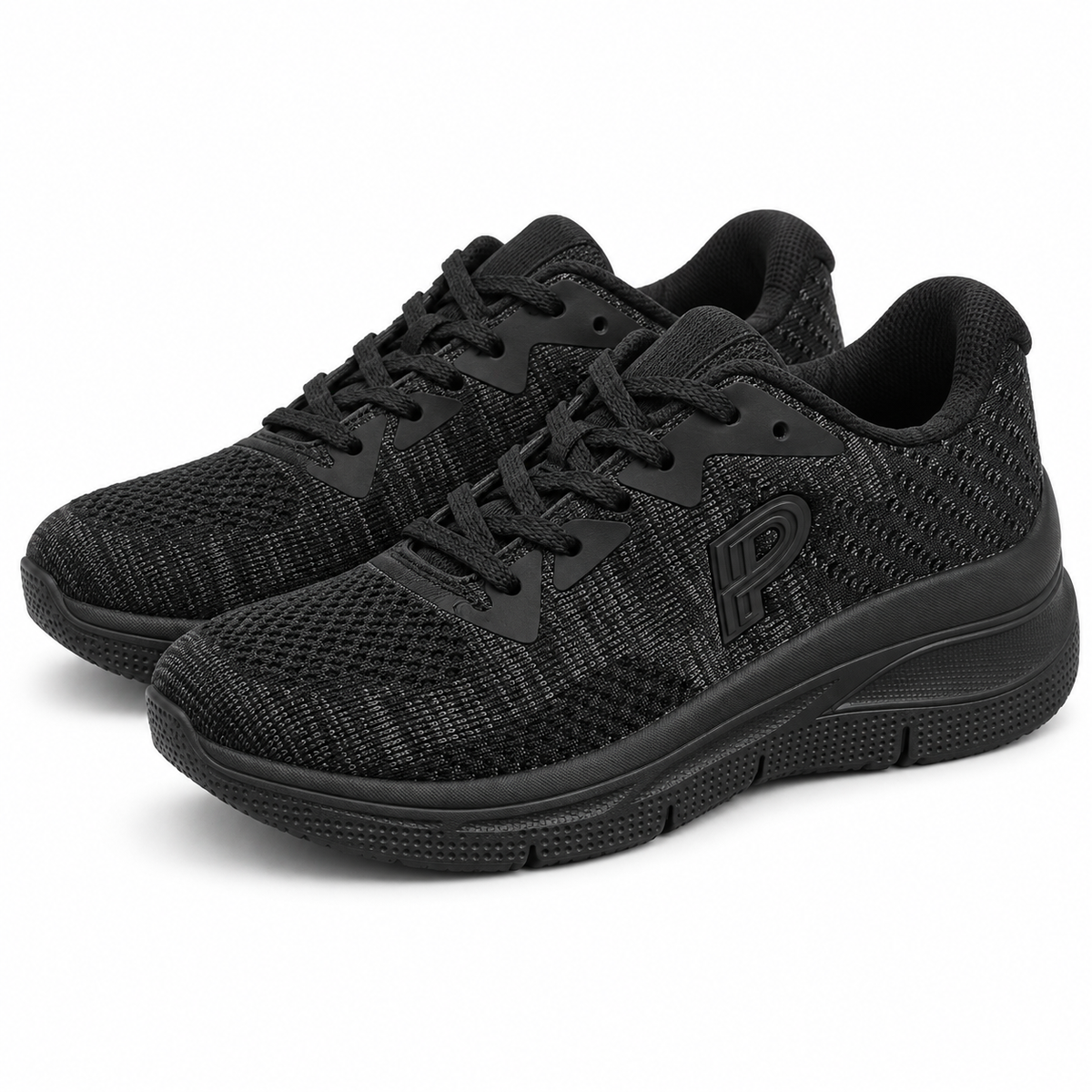 Zapatillas Pitillos Dynamic Foam 18581190N negras sobre fondo blanco