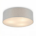 Plafón de Techo Textil Gris 2xE27 LED Incluidas Diseño Minimalista | Casalux