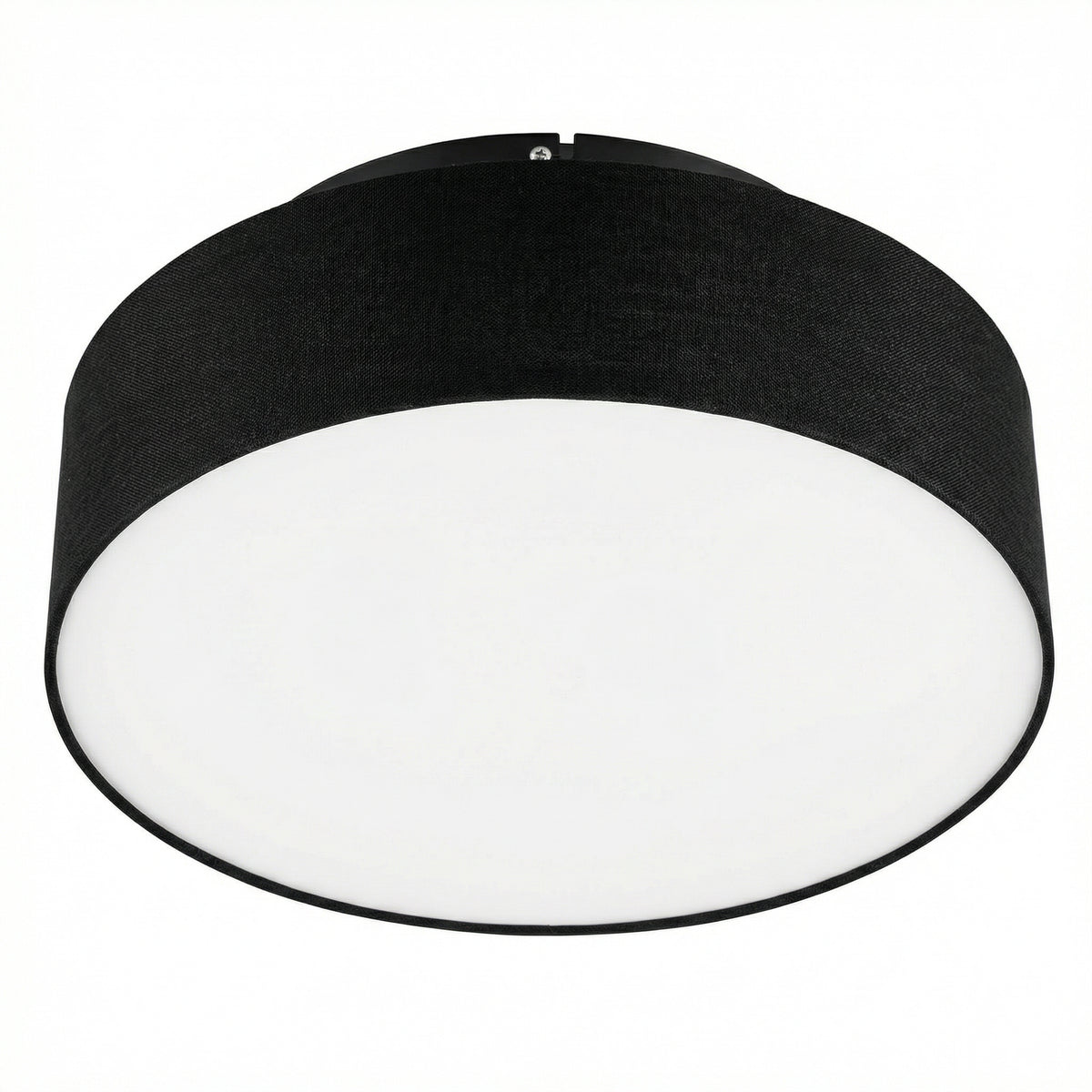 Plafón de Techo Textil Negro 2xE27 LED Incluidas Diseño Elegante | Casalux
