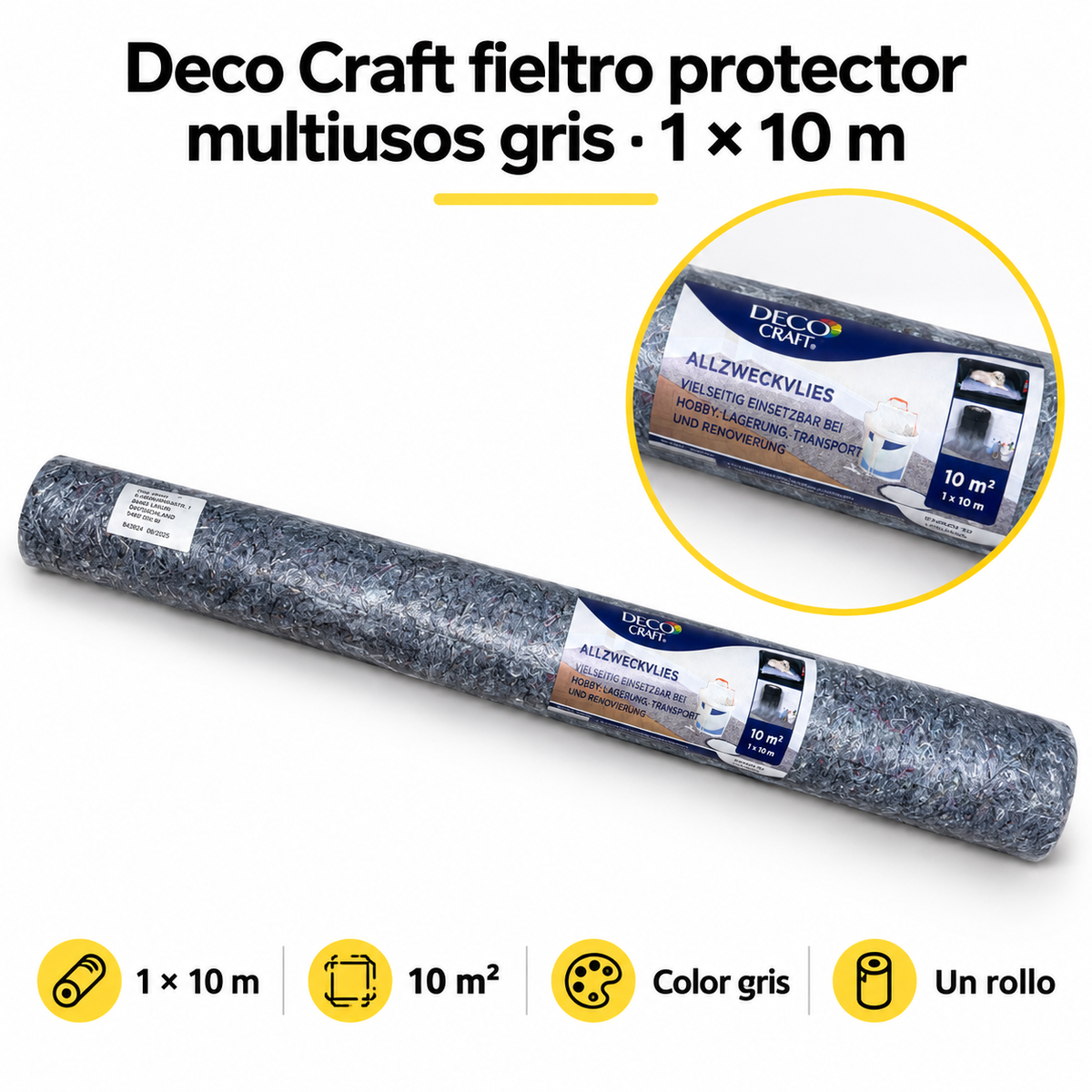 Deco Craft fieltro protector 1 × 10 m · Características