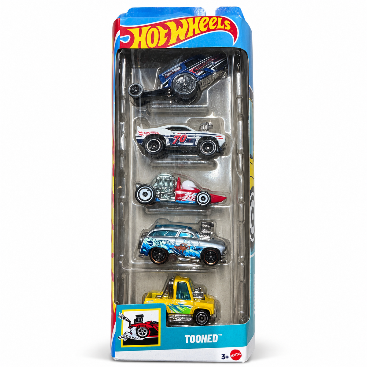 Hot Wheels Tooned pack de 5 coches · Portada