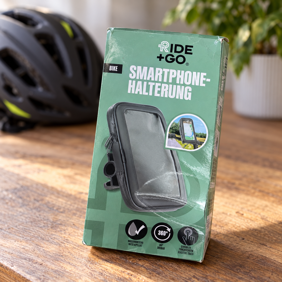 Ride+Go soporte con funda para móvil de bicicleta · Ambiente de uso