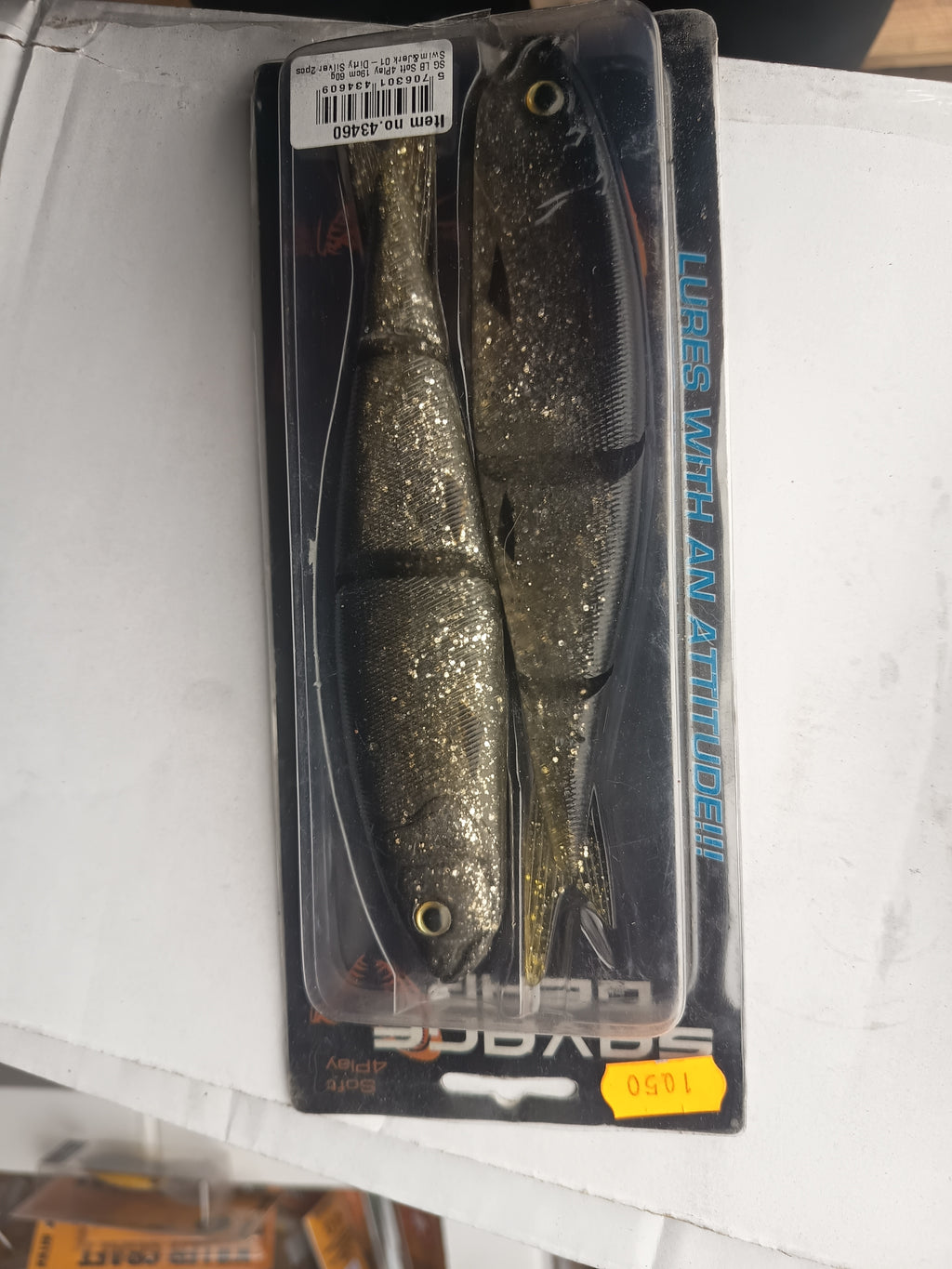Savage Gear LB Soft 4Play 19 cm · 60 g · Dirty Silver x2 — Dirty Silver, pack de 2, fotografía del producto real en su envase