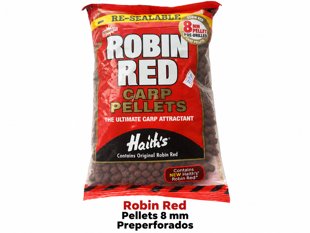 Bolsa Dynamite Robin Red pellets preperforados 8 mm con características confirmadas