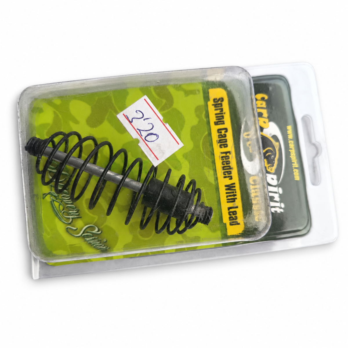 Carp Spirit Classic Spring Cage Feeder With Lead sobre fondo blanco