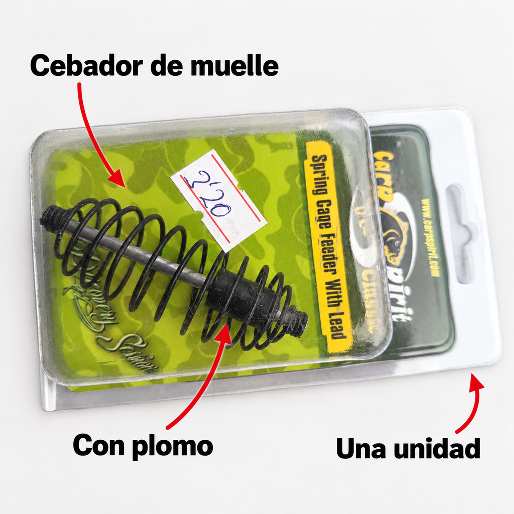 Cebador Carp Spirit Classic: muelle, plomo y una unidad
