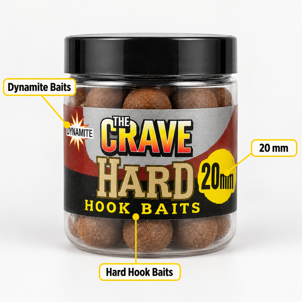 Dynamite The Crave Hard Hook Baits 20 mm con características visibles