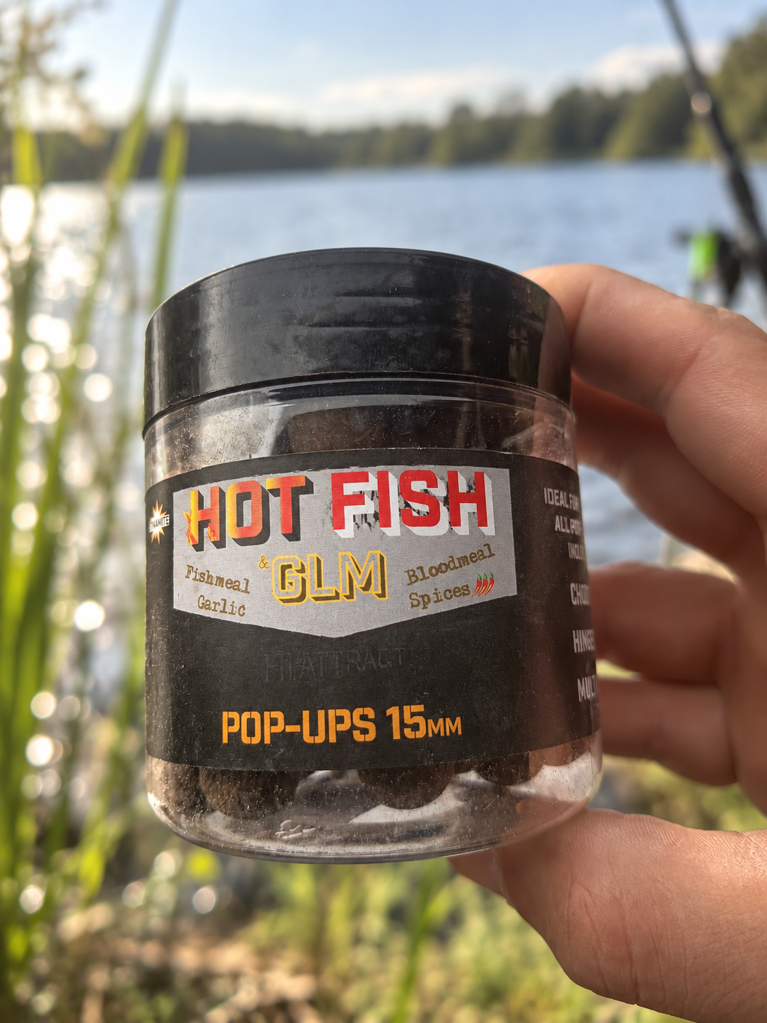 Dynamite Hot Fish & GLM Pop-Ups 15 mm en ambiente de pesca