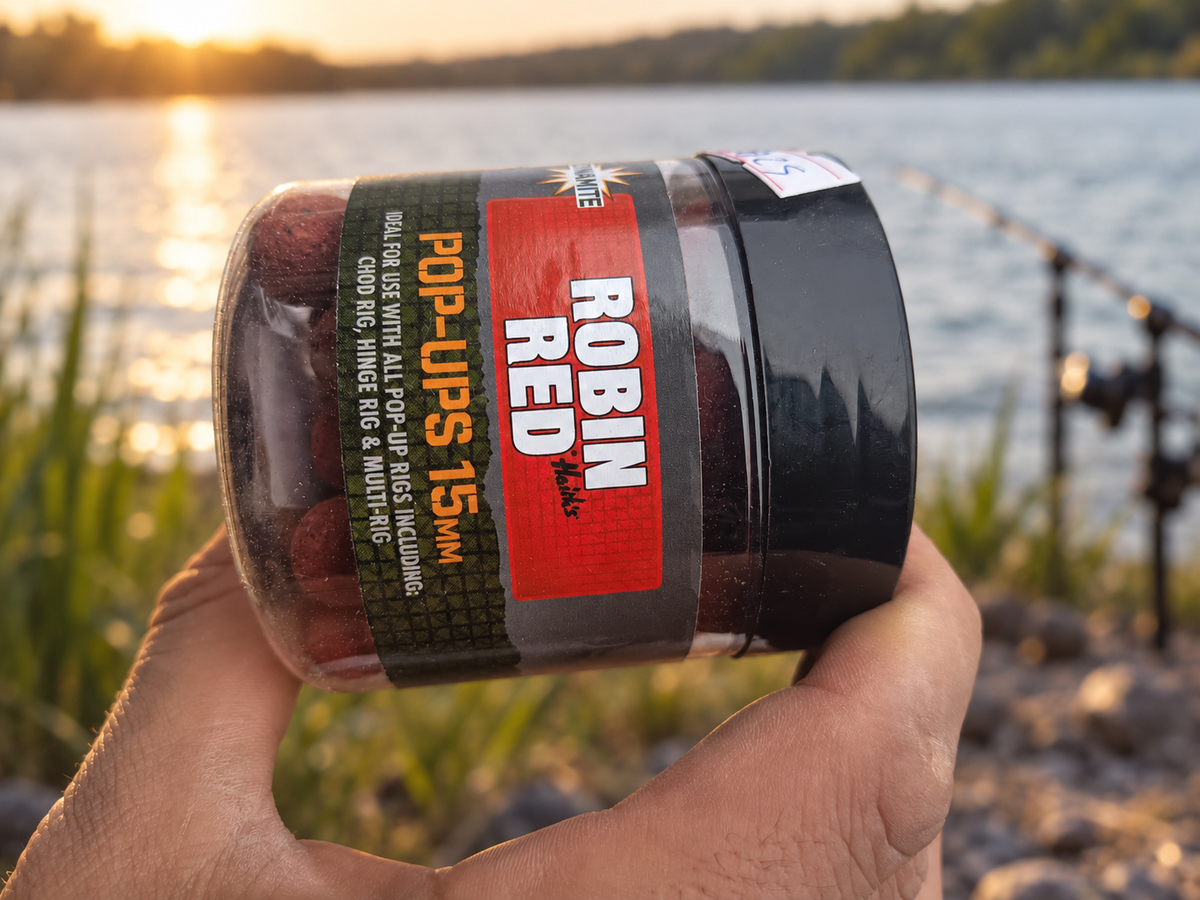 Dynamite Robin Red Pop-Ups 15 mm en ambiente de pesca