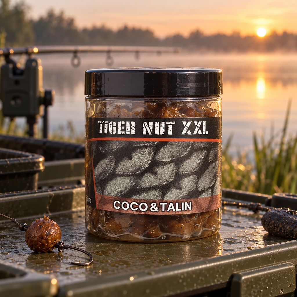Tiger Nut XXL Coco & Talin en ambiente de pesca