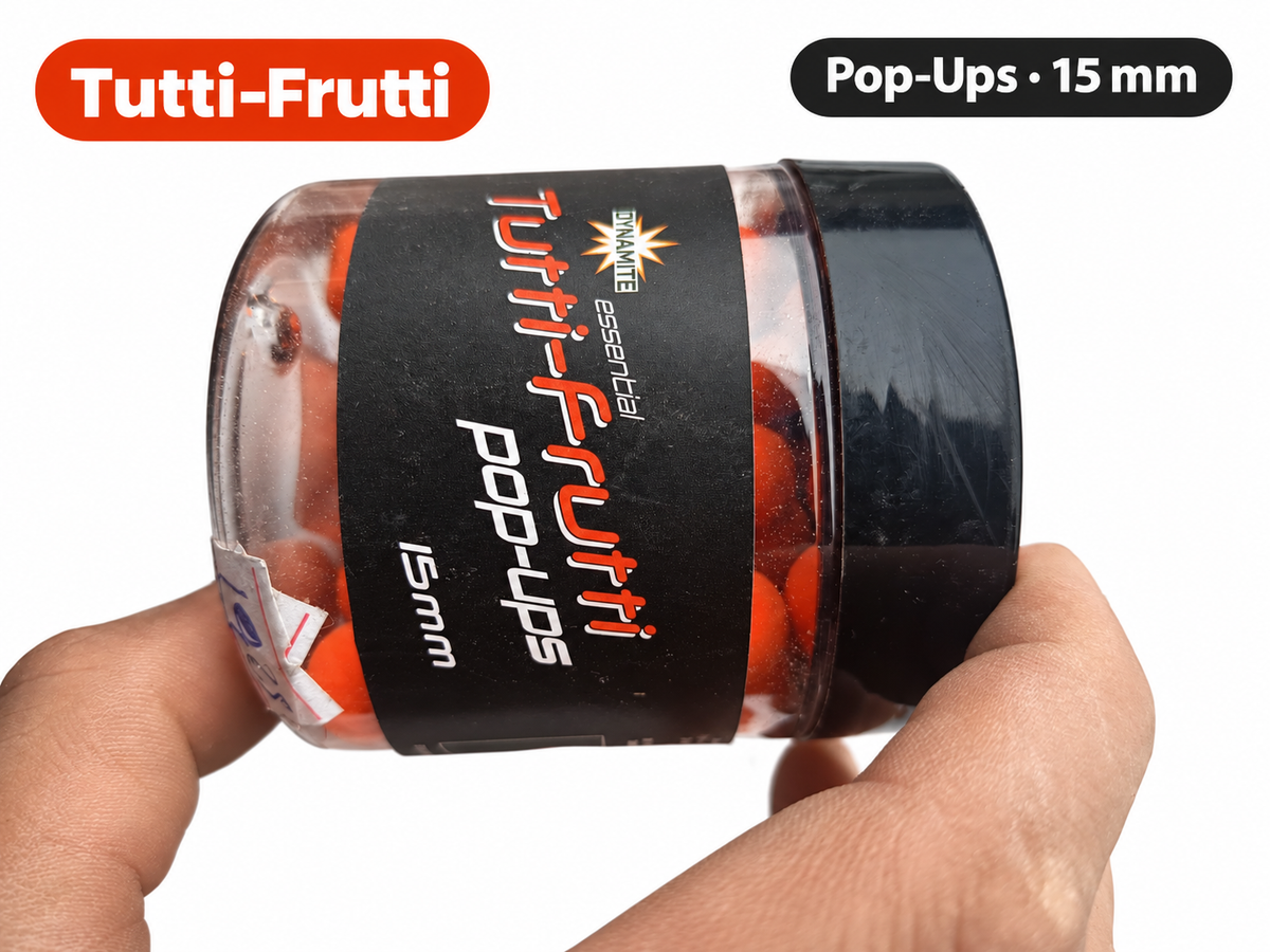 Dynamite Essential Tutti-Frutti Pop-Ups 15 mm con datos de su etiqueta