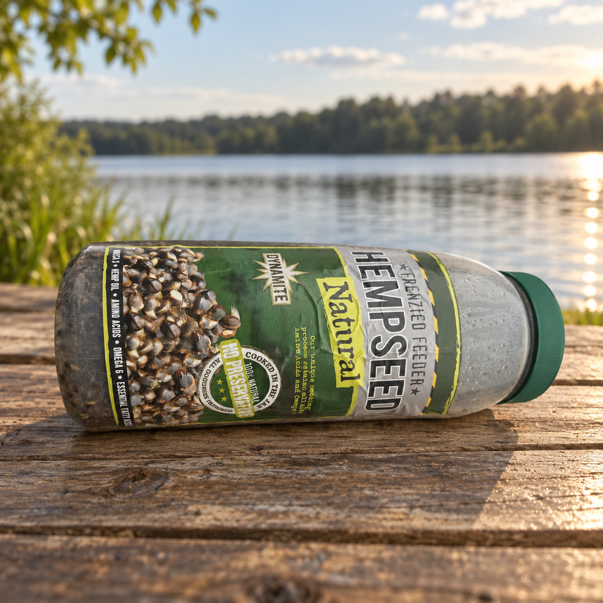 Dynamite Frenzied Hempseed Natural · Cañamón para pesca en ambiente de pesca