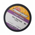 Etiqueta real Berkley Crappie Nibbles Glow Chartreuse sobre fondo blanco